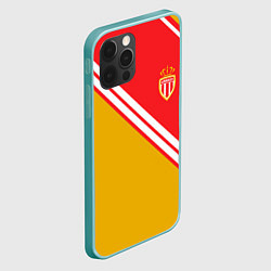 Чехол для iPhone 12 Pro Max Монако logo, цвет: 3D-мятный — фото 2