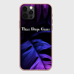 Чехол iPhone 12 Pro Max Three Days Grace Neon Monstera
