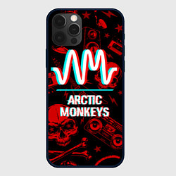 Чехол iPhone 12 Pro Max Arctic Monkeys Rock Glitch