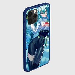 Чехол для iPhone 12 Pro Max Miku Hatsune racing suit, цвет: 3D-тёмно-синий — фото 2