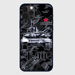 Чехол для iPhone 12 Pro Max Т-90 Владимир Основной боевой танк России, цвет: 3D-черный