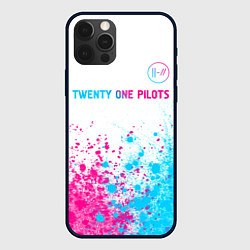 Чехол iPhone 12 Pro Max Twenty One Pilots Neon Gradient