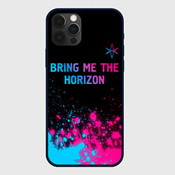 Чехол iPhone 12 Pro Max Bring Me the Horizon Neon Gradient