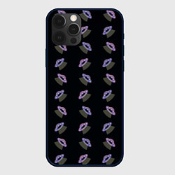 Чехол для iPhone 12 Pro Max Летающие тарелки, цвет: 3D-черный