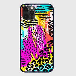 Чехол для iPhone 12 Pro Max LEOPARD TEXTURE, цвет: 3D-черный