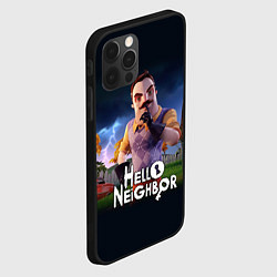 Чехол для iPhone 12 Pro Max Hello Neighbor игра Привет сосед, цвет: 3D-черный — фото 2