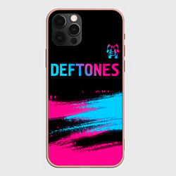 Чехол iPhone 12 Pro Max Deftones Neon Gradient