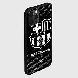 Чехол для iPhone 12 Pro Max Barcelona с потертостями на темном фоне, цвет: 3D-черный — фото 2