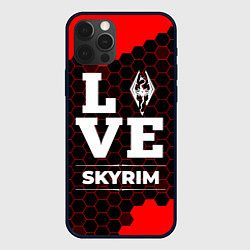 Чехол для iPhone 12 Pro Max Skyrim Love Классика, цвет: 3D-черный