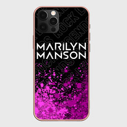 Чехол iPhone 12 Pro Max Marilyn Manson Rock Legends