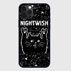 Чехол iPhone 12 Pro Max Группа Nightwish и Рок Кот