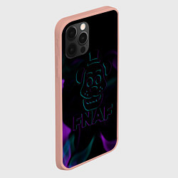 Чехол для iPhone 12 Pro Max Five Nights At Freddys - пламя neon, цвет: 3D-светло-розовый — фото 2