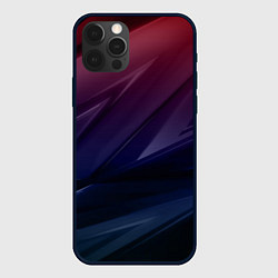 Чехол iPhone 12 Pro Max Geometry violet dark