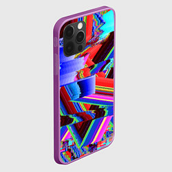 Чехол для iPhone 12 Pro Max Авангардный модный глитч, цвет: 3D-сиреневый — фото 2