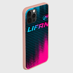 Чехол для iPhone 12 Pro Max Lifan Auto Neon Gradient, цвет: 3D-светло-розовый — фото 2