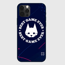 Чехол для iPhone 12 Pro Max Символ Stray и надпись Best Game Ever, цвет: 3D-черный