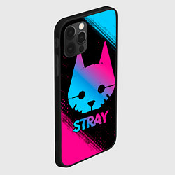 Чехол для iPhone 12 Pro Max Stray - Neon Gradient, цвет: 3D-черный — фото 2