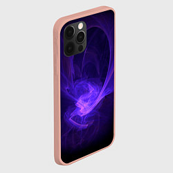Чехол для iPhone 12 Pro Max Неоновые фракталы, цвет: 3D-светло-розовый — фото 2