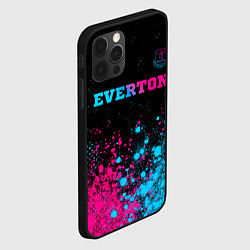 Чехол для iPhone 12 Pro Max Everton - neon gradient, цвет: 3D-черный — фото 2