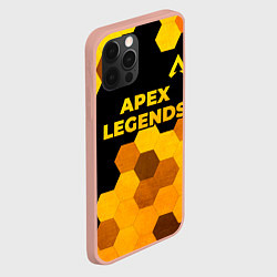 Чехол для iPhone 12 Pro Max Apex Legends - gold gradient: символ сверху, цвет: 3D-светло-розовый — фото 2