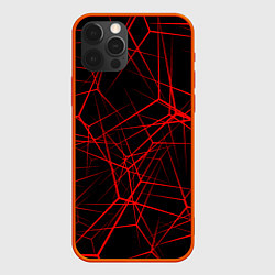 Чехол iPhone 12 Pro Max Intersecting red rays