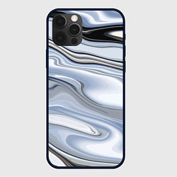 Чехол для iPhone 12 Pro Max Серебристая поверхность воды, цвет: 3D-черный