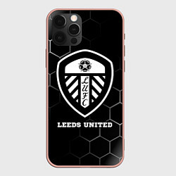 Чехол iPhone 12 Pro Max Leeds United sport на темном фоне