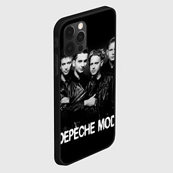 Чехол для iPhone 12 Pro Max Depeche Mode - black & white portrait, цвет: 3D-черный — фото 2