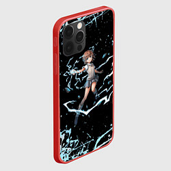 Чехол для iPhone 12 Pro Max Микото в деле - Некий научный Рейлган, цвет: 3D-красный — фото 2