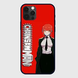 Чехол для iPhone 12 Pro Max Макима детектив - Человек-бензопила, цвет: 3D-черный