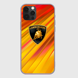 Чехол iPhone 12 Pro Max Lamborghini - яркая абстракция