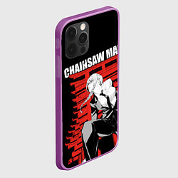 Чехол для iPhone 12 Pro Max Chainsaw - Макима, цвет: 3D-сиреневый — фото 2