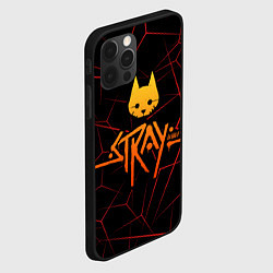 Чехол для iPhone 12 Pro Max Stray cat игра блуждающий кот, цвет: 3D-черный — фото 2