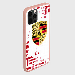 Чехол для iPhone 12 Pro Max Porsche - паттерн, цвет: 3D-светло-розовый — фото 2