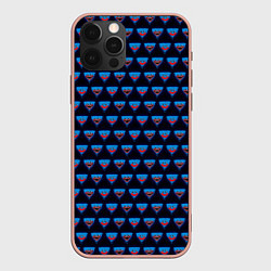 Чехол iPhone 12 Pro Max Poppy Playtime - Huggy Wuggy Pattern - без логотип