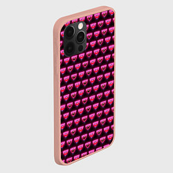 Чехол для iPhone 12 Pro Max Poppy Playtime - Kissy Missy Pattern - Huggy Wuggy, цвет: 3D-светло-розовый — фото 2