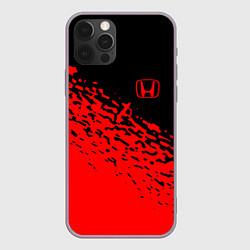Чехол для iPhone 12 Pro Max Honda - красные брызги, цвет: 3D-серый