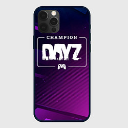 Чехол для iPhone 12 Pro Max DayZ gaming champion: рамка с лого и джойстиком на, цвет: 3D-черный