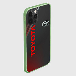 Чехол для iPhone 12 Pro Max Тойота - Абстракция, цвет: 3D-салатовый — фото 2