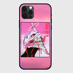 Чехол iPhone 12 Pro Max EVANGELION PINK Берсерк mode