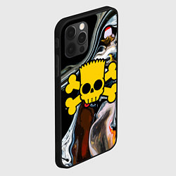 Чехол для iPhone 12 Pro Max Череп Барта Симпсона!, цвет: 3D-черный — фото 2