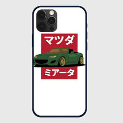 Чехол для iPhone 12 Pro Max Mazda MX-5 NC Japanese Style, цвет: 3D-черный