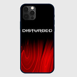 Чехол iPhone 12 Pro Max Disturbed red plasma