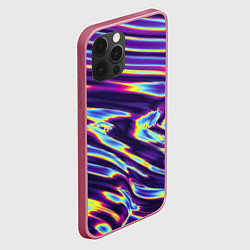 Чехол для iPhone 12 Pro Max Поверхностная Закалка Металла, цвет: 3D-малиновый — фото 2