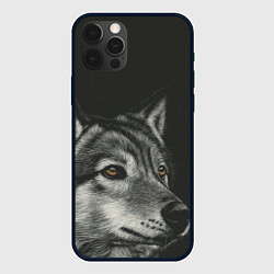 Чехол iPhone 12 Pro Max Спокойный серый волк
