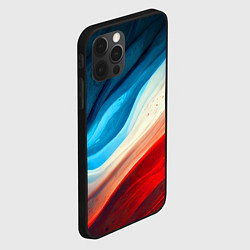 Чехол для iPhone 12 Pro Max Неоновые яркие волны, цвет: 3D-черный — фото 2