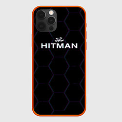 Чехол iPhone 12 Pro Max Hitman соты неон