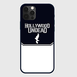 Чехол для iPhone 12 Pro Max Hollywood Undead краска, цвет: 3D-черный