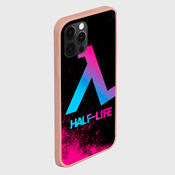 Чехол для iPhone 12 Pro Max Half-Life - neon gradient, цвет: 3D-светло-розовый — фото 2