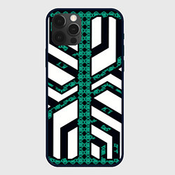 Чехол для iPhone 12 Pro Max Киберпанк сеть, цвет: 3D-черный